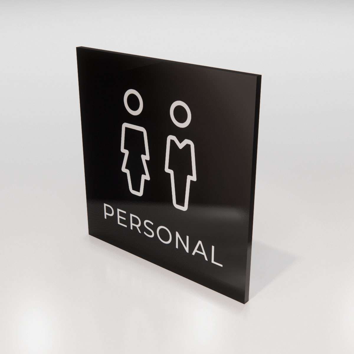 Personalskylt - Skylt som markerar personalområdet.