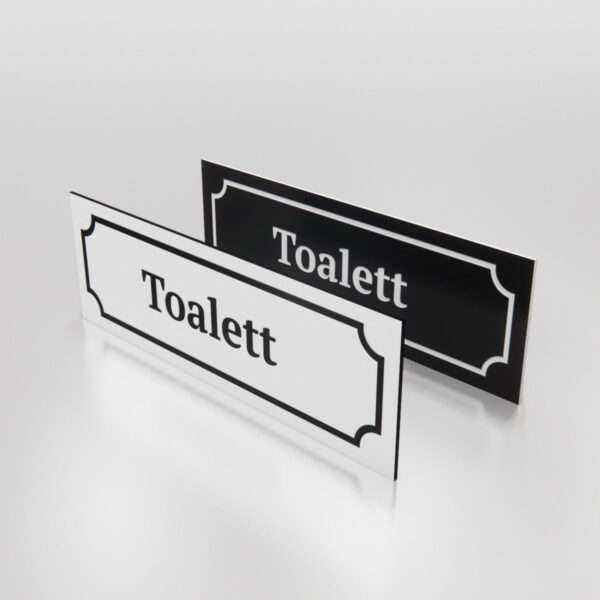 Toalett - Skylt som markerar platsen för en toalett.